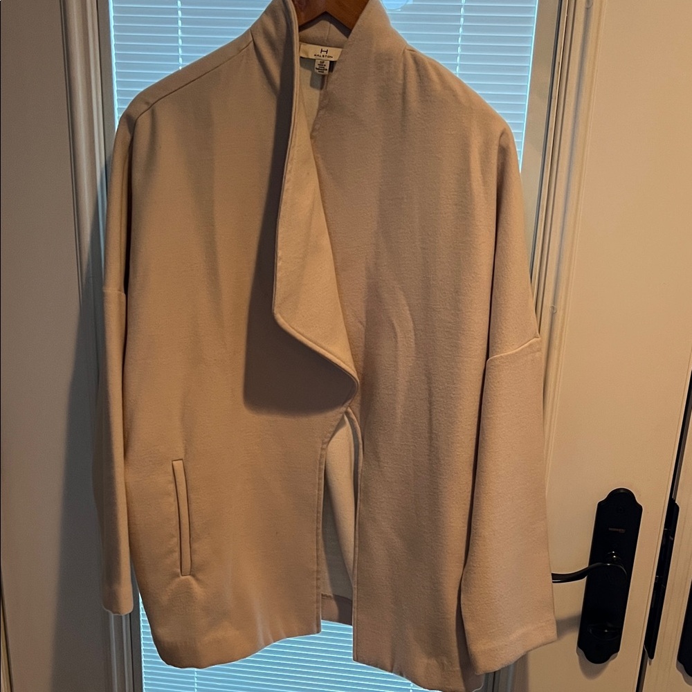 H by Halston Cream Women's Cape Jacket